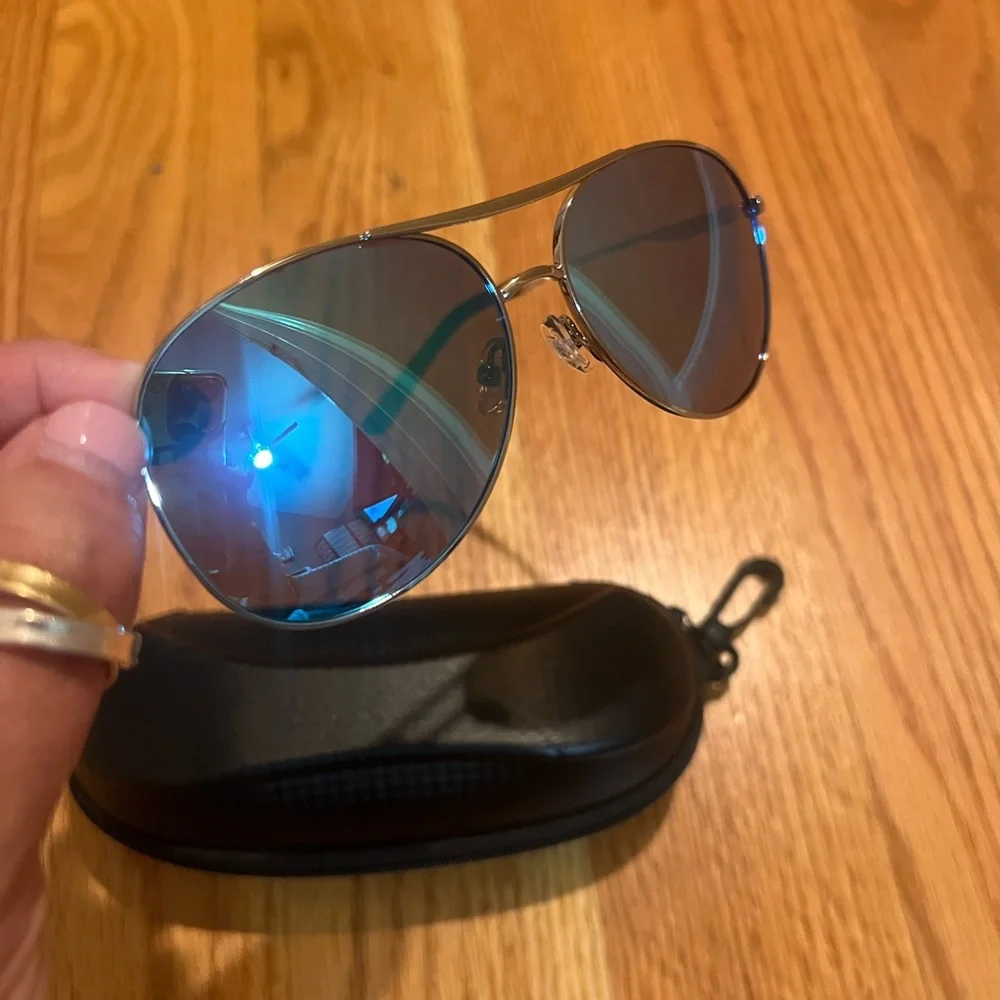 Aviator Sunglasses with Blue Lenses- NWOT